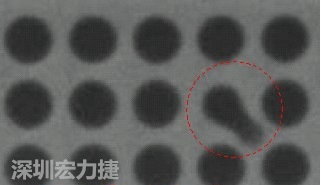 BGA空焊，導(dǎo)通孔(via)連接焊墊