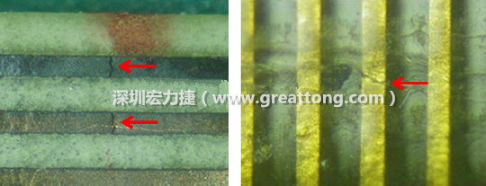 如果擔(dān)心這個(gè)方法可能對弄斷銅箔線路，也可以試著將銅箔線路旁沒有銅箔的位置切開，然后試著撕開剝離外層護(hù)膜(cover film)，達(dá)到相同的目的