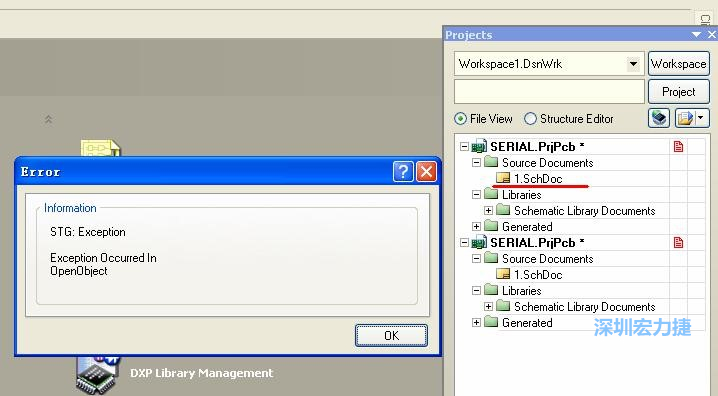 點擊“打開”。打開過程中出現(xiàn)了一個錯誤，但文件轉(zhuǎn)換還是成功了。點擊 OK 關(guān)閉錯誤窗口。