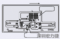 圖2：升壓電路的PCB設(shè)計(jì)示例。