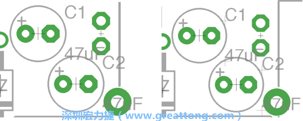 如果你尚未使用「分離工具（Smash Tool）」將所有的名稱和量值標(biāo)簽從各自對應(yīng)的元件上分離，你將會發(fā)現(xiàn)你無法從元件上獨立地移動一個尚未進(jìn)行分離的標(biāo)簽（如左下圖所示），但是對于已經(jīng)執(zhí)行過分離的元件（如右下圖所示）來說，它們的標(biāo)簽都可以獨立地操作。