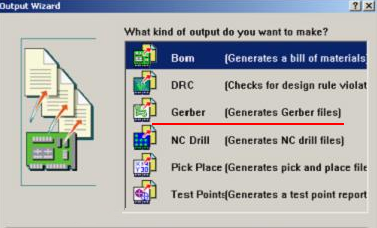 8. 檢查及初步調(diào)整后，按“Q”將單位改為“mil”，按“F、M”轉(zhuǎn)換文件，在彈出的窗口點“Next”進入圖（149），選擇“Gerber”，進入Gerber轉(zhuǎn)換操作，按“Next”進入